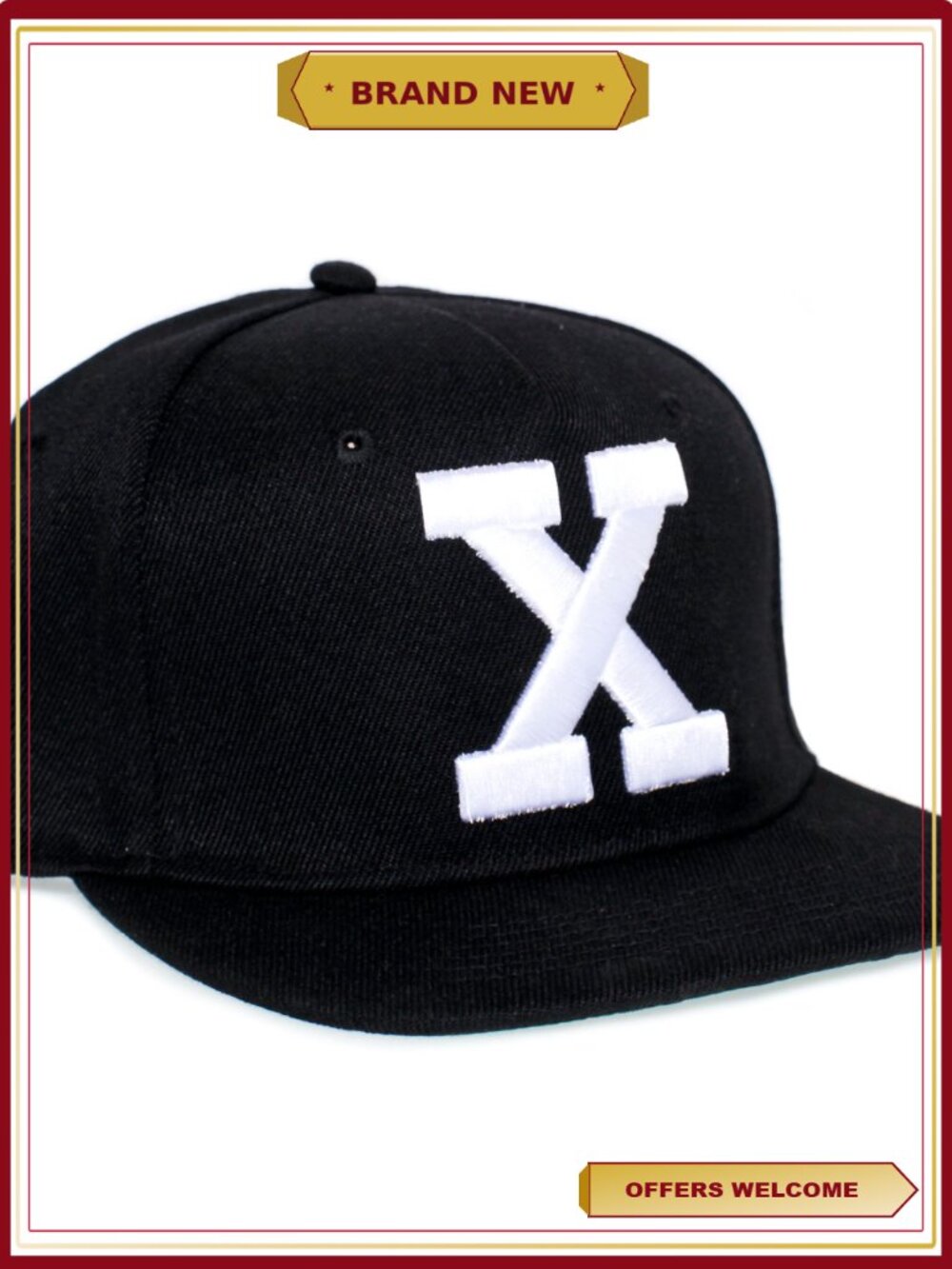 Malcolm X 3D Embroidered By Any Means Necessary Hat Snapback